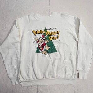 Vintage 1987‎ Hanna-Barbera Yabba-Dabba-Doo Flinstones Sweatshirt XXL USA
